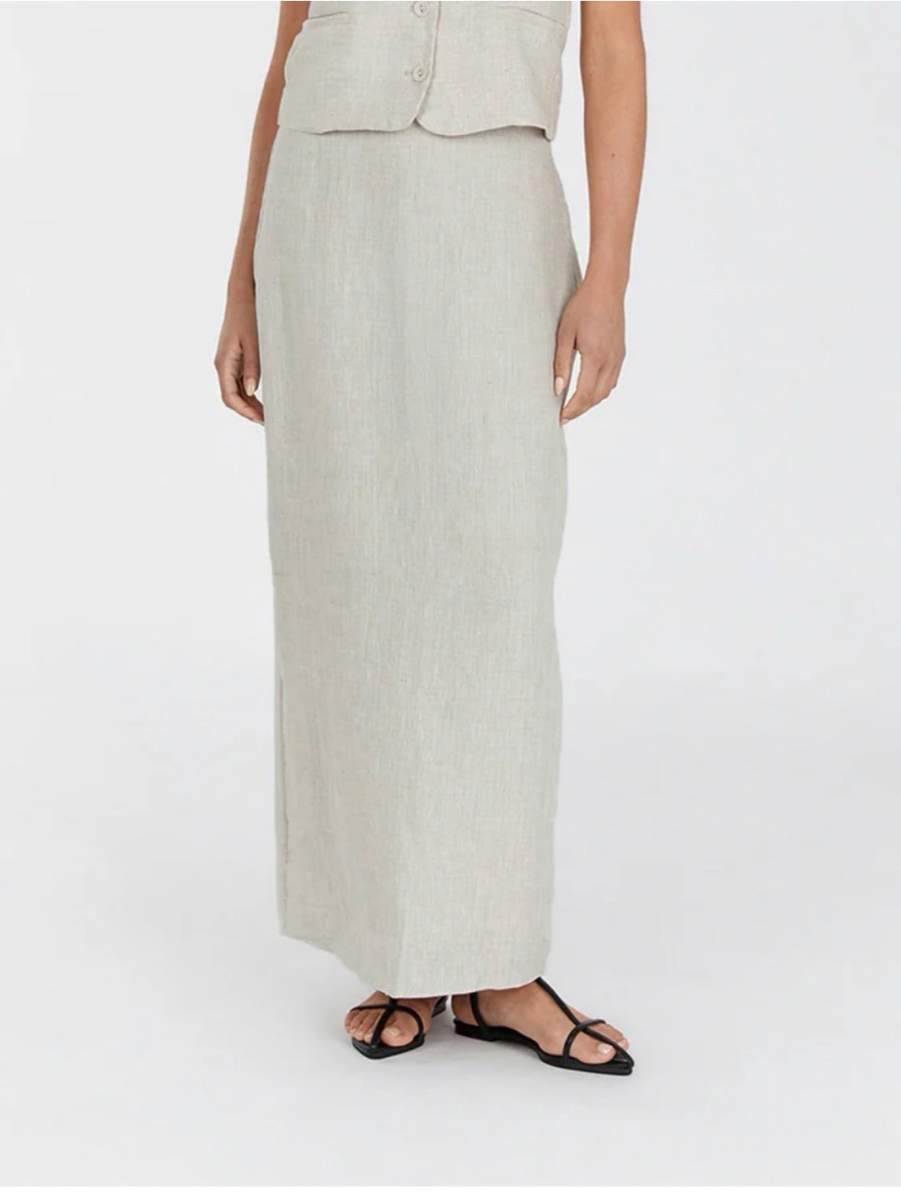 DISSH Syrah Natural Linen Skirt